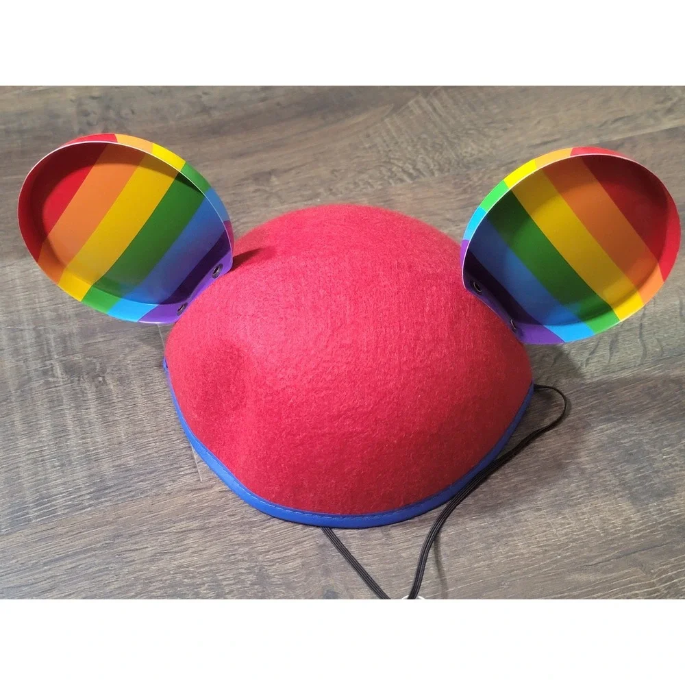 Disney Parks Pride Mickey Mouse Ears Hat Rainbow Hands Love‎ LGBTQ